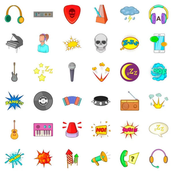 Ses Icons set, karikatür tarzı