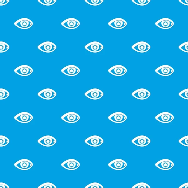 Patrón de ojos azul sin costuras — Archivo Imágenes Vectoriales