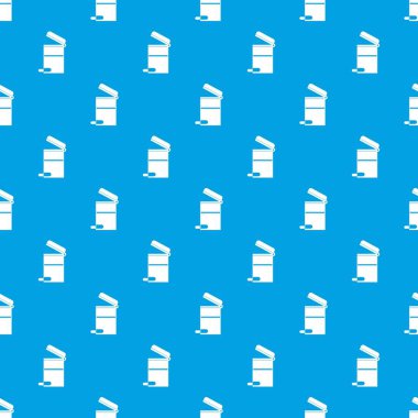 Çelik çöp tenekesi desen kesintisiz mavi