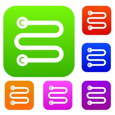 Isıtmalı havlu demiryolu koleksiyonu ayarla