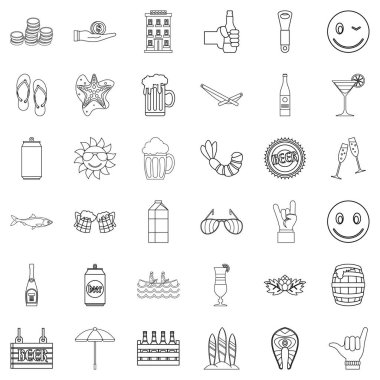 Bira Icons set, anahat stili