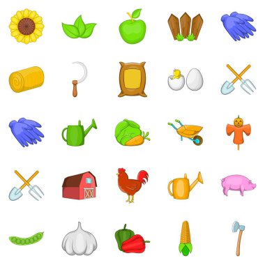 Üretici Icons set, karikatür tarzı