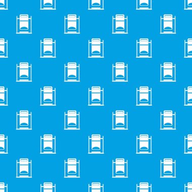 Sallanan çöp tenekesi desen kesintisiz mavi