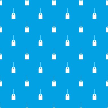 Boş siyah etiket desen kesintisiz mavi