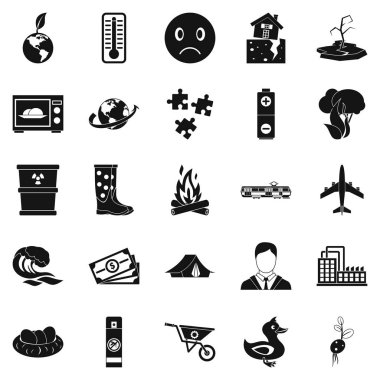 Kavurucu Icons set, basit tarzı