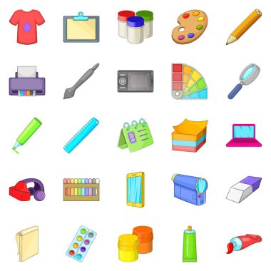 Grafik simgeler kümesi, karikatür tarzı