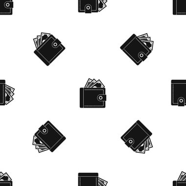 Para desen sorunsuz siyah çanta