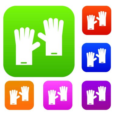 Lastik eldiven koleksiyonu ayarla