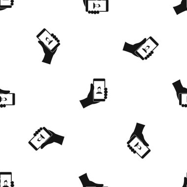 El tutma smartphone ile fotoğraf model sorunsuz siyah