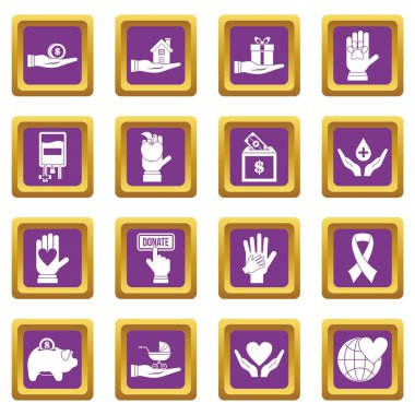 Mor sadaka Icons set