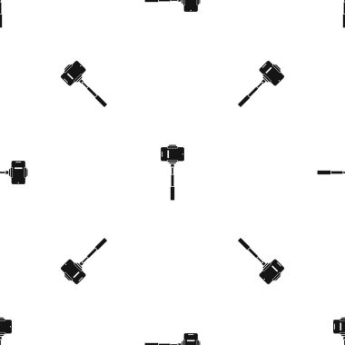 Bir selfie sopa desen sorunsuz siyah cep telefonu