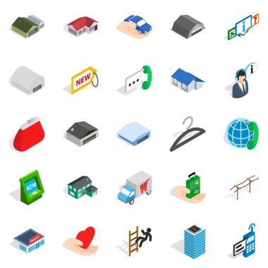 Depo Icons set, izometrik stili