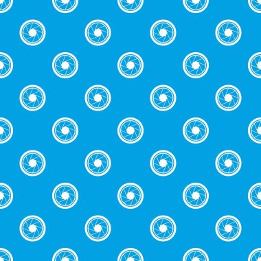 Fotoğrafik objektif desen kesintisiz mavi