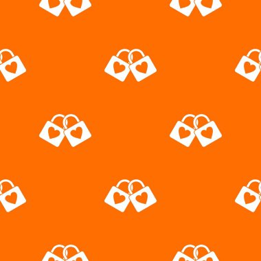 Kalp Desenli kesintisiz iki kilitli asma kilitler