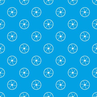 Yuvarlak objektif desen kesintisiz mavi