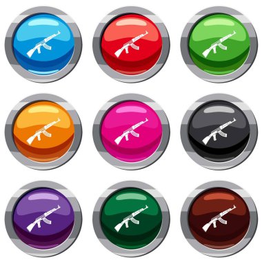 Hafif makineli tüfek 9 koleksiyonu ayarla