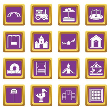 Mor Bahçesi Icons set