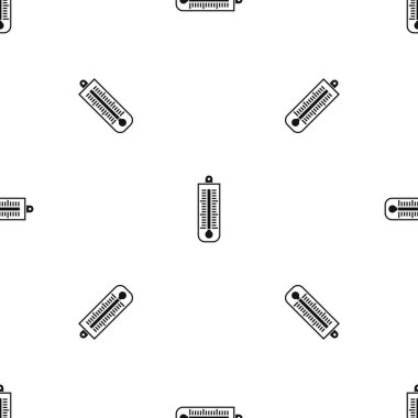 Termometre desen sorunsuz siyah