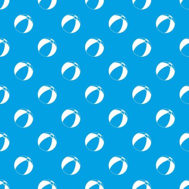 Plaj topu desen kesintisiz mavi