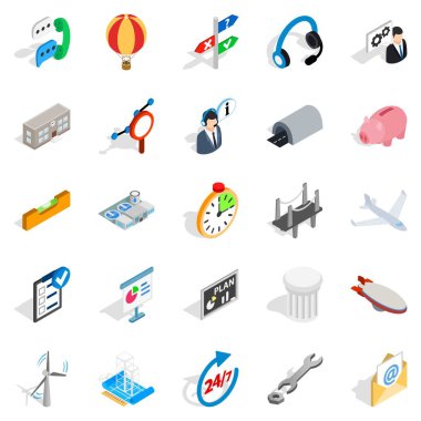 Özen Icons set, izometrik stili