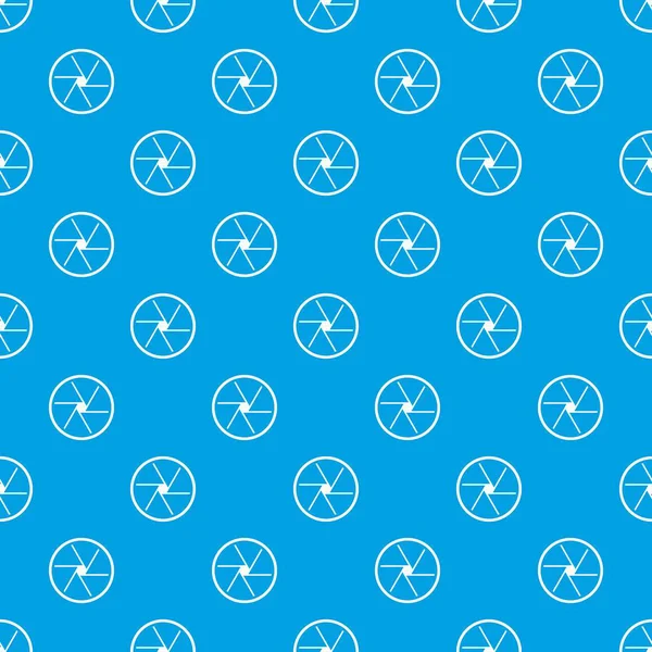 Round objective pattern seamless blue — Stock Vector