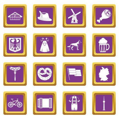 Almanya simgeler mor ayarla