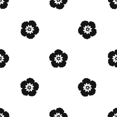 Rose of Sharon, Kore çiçek desen sorunsuz siyah