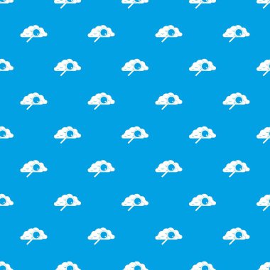 Büyüteç ile desen kesintisiz mavi bulut