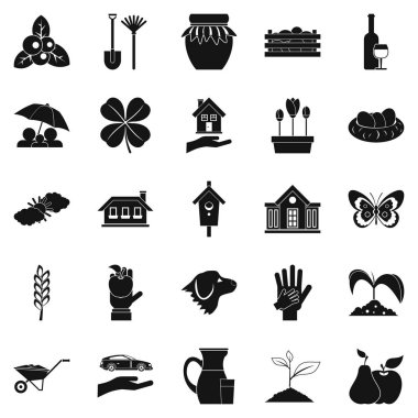 Kiriş Icons set, basit tarzı