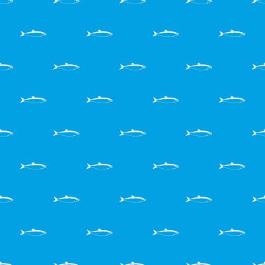 Kesintisiz mavi balık desen