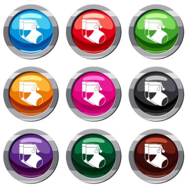 Bebek çorap 9 koleksiyonu ayarla