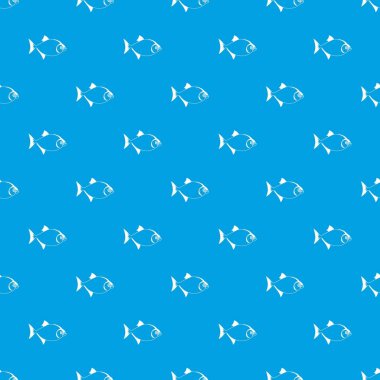 Kesintisiz mavi balık desen