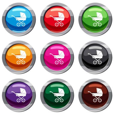 Bebek arabası 9 koleksiyonu ayarla