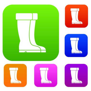 Kış ayakkabı koleksiyonu ayarla