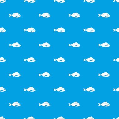 Kesintisiz mavi balık desen