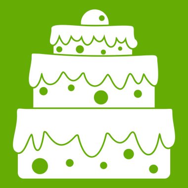 Büyük pasta simgesi yeşil