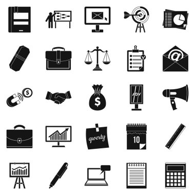 Gayri safi Hasıla Icons set, basit tarzı