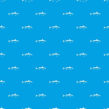 Kesintisiz mavi balık desen