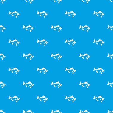 Kesintisiz mavi balık desen