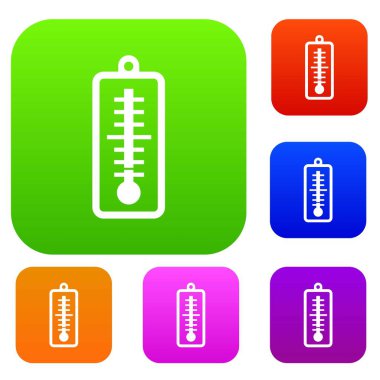 Düşük sıcaklık koleksiyon küme termometre gösterir