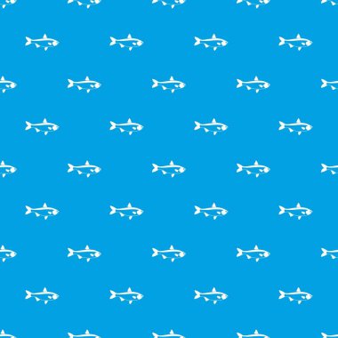 Kesintisiz mavi balık desen