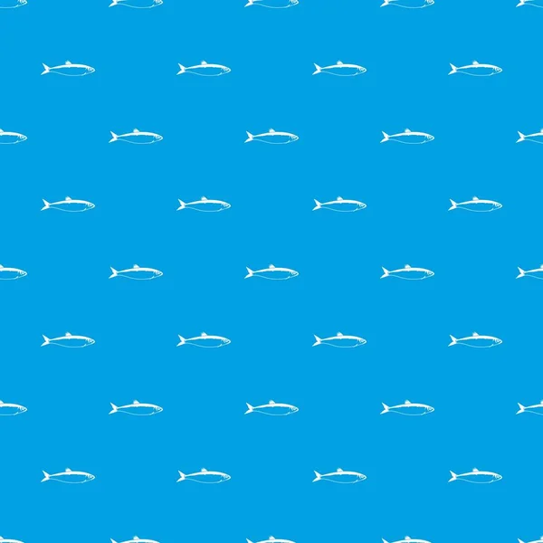 鱼图案无缝蓝色 — 图库矢量图片