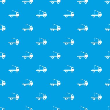 Araba çekme kamyonu desen kesintisiz mavi