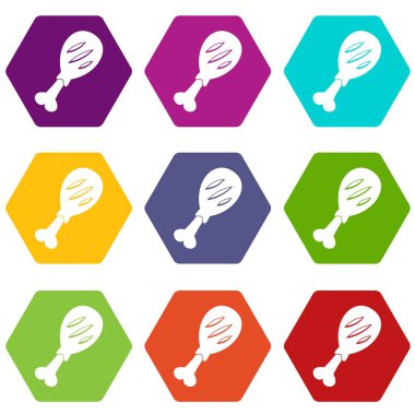 Bacak domuz simgesinin rengi altı yüzlü ayarla