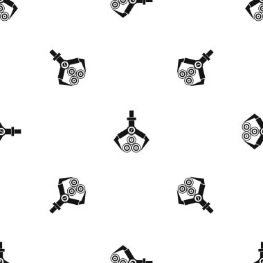 Günlük yükleyici desen sorunsuz siyah