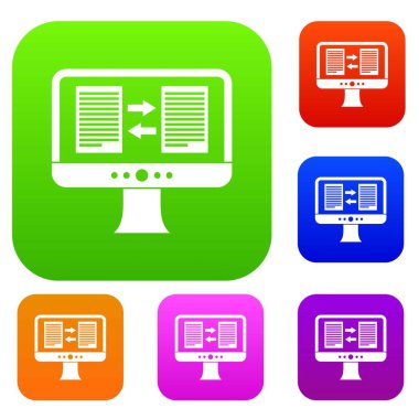 Tercüman app bilgisayar ekranında koleksiyonu ayarla