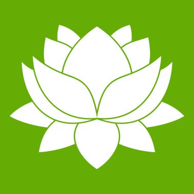 Nilüfer çiçek simgesi yeşil