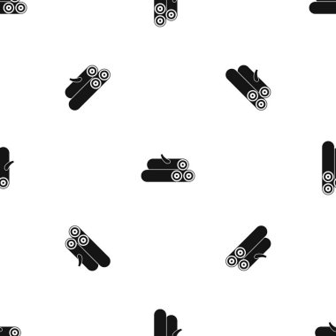 Ahşap günlükleri desen sorunsuz siyah