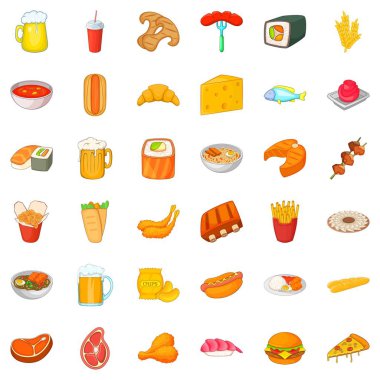 Ale Icons set, karikatür tarzı