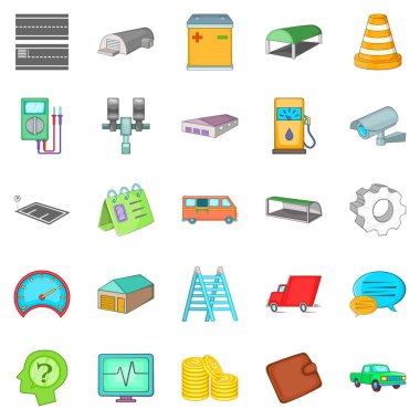 Depo Icons set, karikatür tarzı